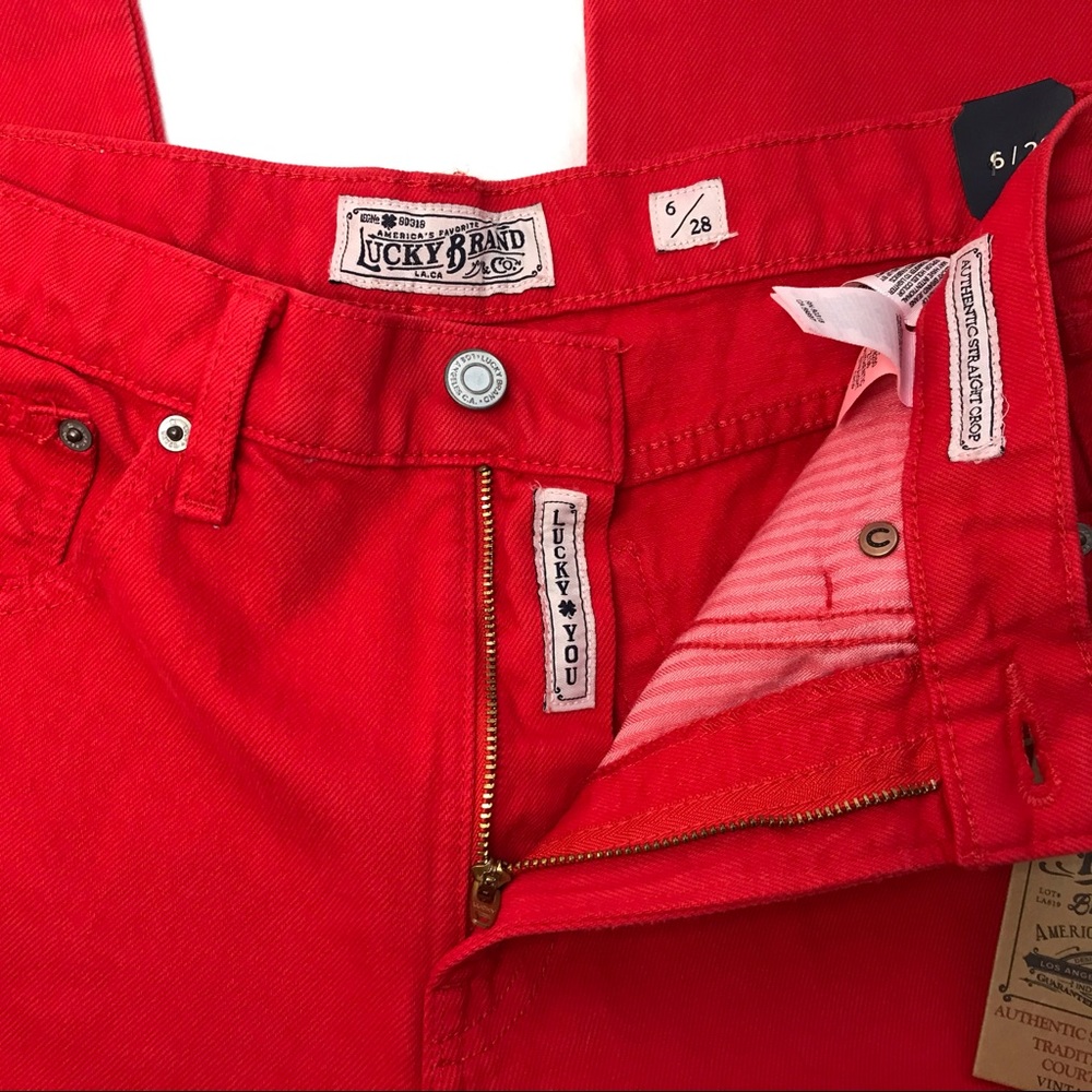 Lucky Brand Jeans Authentic Straight Crop NWT - Picture 6 of 9